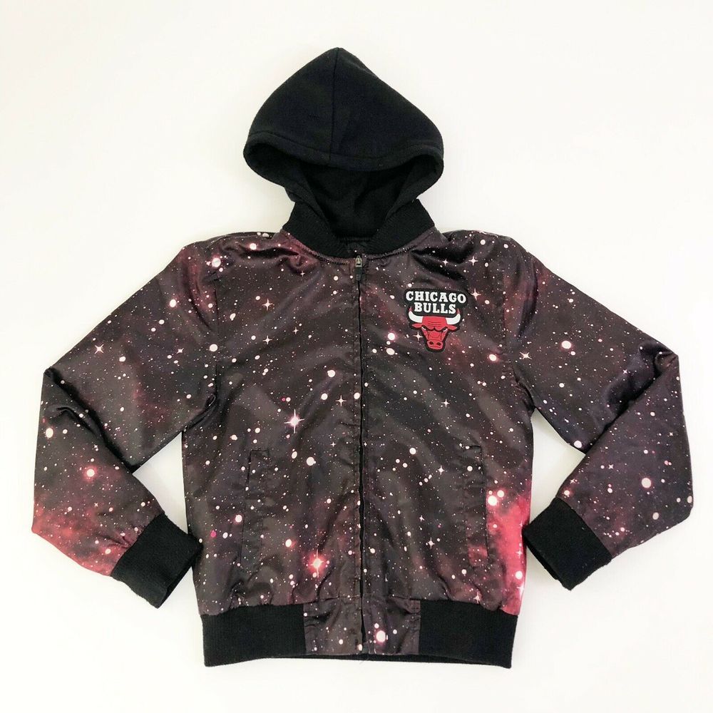 Chicago Bulls NBA Basketball Jacket Zipper Hood